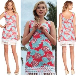 Lilly Pulitzer Shell and Coral design with lace